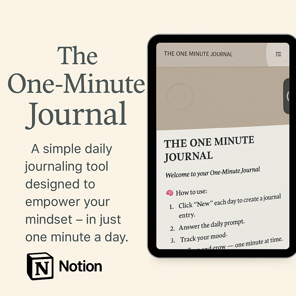The One Minute Journal
